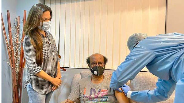 Rajinikath Vaccinated to fight against Coronavirus Rajinikath Vaccinated to fight against Coronavirus