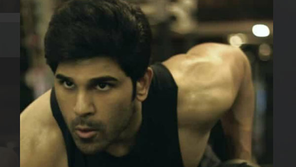Young hero Allu sirish new workout video Young hero Allu sirish new workout video