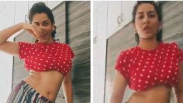 టాప్ లేపేసి హాట్ డ్యాన్స్ చేసిన భామ