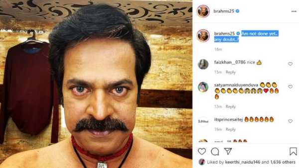 actor brahmaji shares shirtless image and quotes Am not done yet any doubt..? actor brahmaji shares shirtless image and quotes Am not done yet any doubt..?