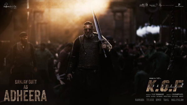 Happy Birthday Sanjay Dutt: KGF: Chapter 2 makers unveil Adheera look as special poster Happy Birthday Sanjay Dutt: KGF: Chapter 2 makers unveil Adheera look as special poster
