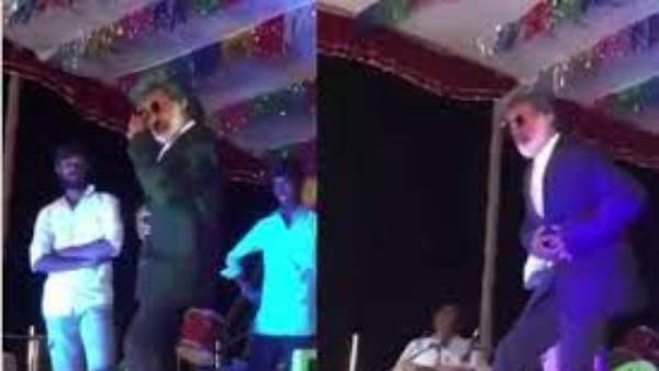 రజినీకాంత్ను ఇమిటేట్ చేసిన అభిమాని