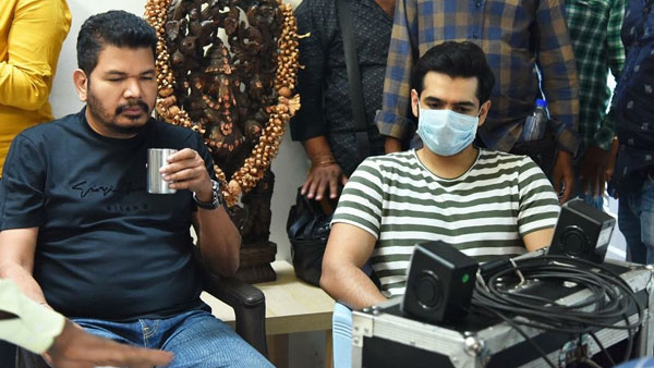 Director Shankar visited the sets of RAP019 today Director Shankar visited the sets of RAP019 today