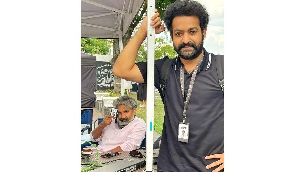 Jr NTR shares pictures from RRR set with ID cards Jr NTR shares pictures from RRR set with ID cards