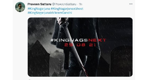 Ghost: Praveen Sattaru Leak Akkineni Nagarjuna Movie Title Ghost: Praveen Sattaru Leak Akkineni Nagarjuna Movie Title