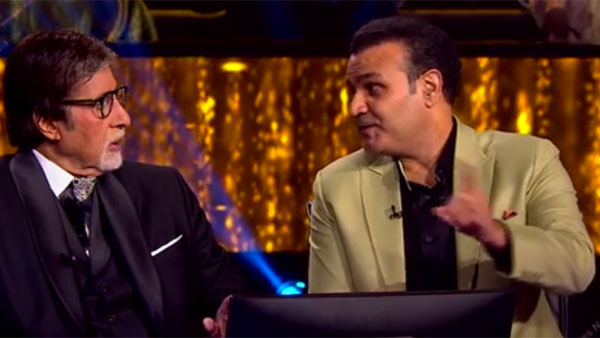 KBC 13: అమితాబ్ షోలో సెహ్వాగ్, గంగూలీ.. బిగ్బీ సీటు కబ్జా.. వీరు దాదాతో సౌరబ్ ఫైటింగ్!