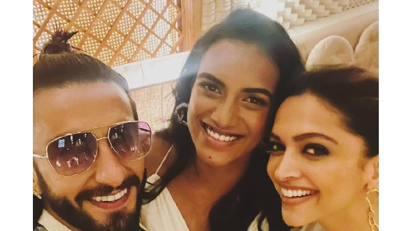 Deepika Padukone played badminton with PV Sindhu Deepika Padukone played badminton with PV Sindhu