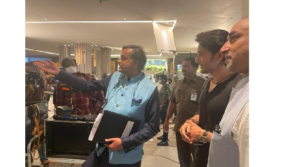 షూటింగుకు శశి థరూర్ ఎందుకొచ్చాడంటే..
