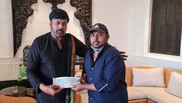 megastar Chiranjeevi financial help of 3 lakhs to shiva Shankar master family megastar Chiranjeevi financial help of 3 lakhs to shiva Shankar master family