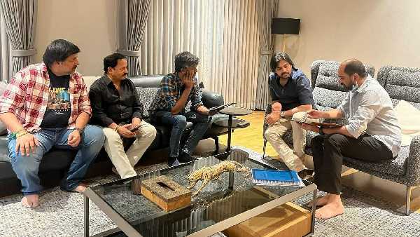 Krish and Team Met Pawan Kalyan for Harihara Veeramallu Krish and Team Met Pawan Kalyan for Harihara Veeramallu