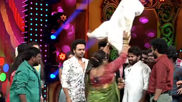 ఆమె దెబ్బకు లుంగీ విప్పేసి