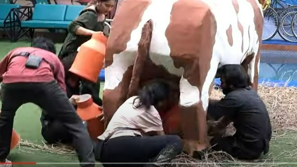 ఒకరినొకరు నెట్టుకుంటూ..