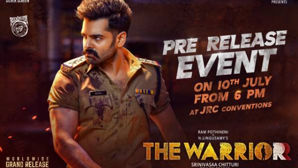 Ram pothineni upcoming movie the warrior Pre release event date fix Ram pothineni upcoming movie the warrior Pre release event date fix