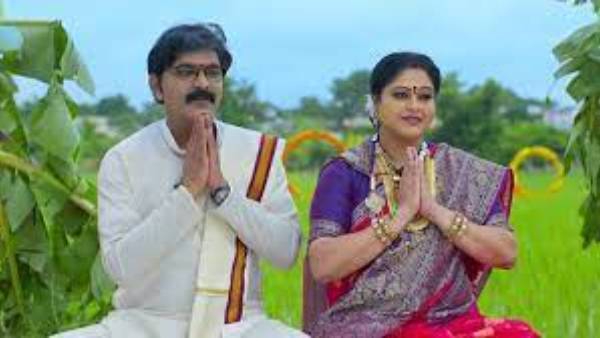 ఇంటి పనుల్లో బిజీగా జ్ఞానాంబ