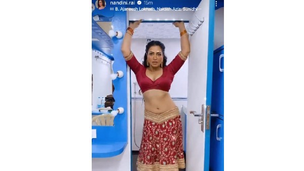 మేకప్ రూంలో నందినీ హాట్గా
