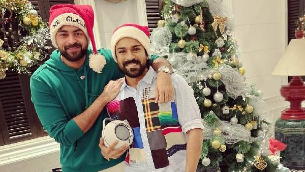 Varun tej shared special christmas pic with ram charan tej latest look viral Varun tej shared special christmas pic with ram charan tej latest look viral